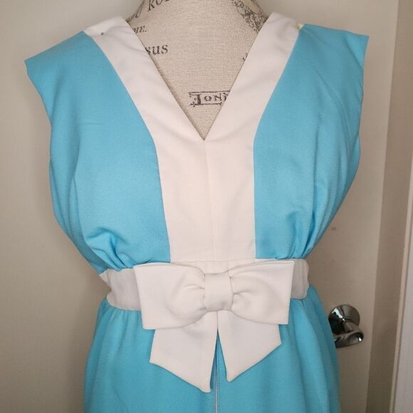 70s Sleeveless Maxi Palazzo Jumpsuit Dress - Picture 6 of 13